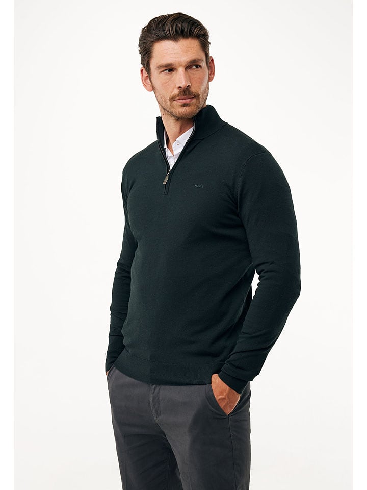 Sweter w kolorze ciemnozielonym
