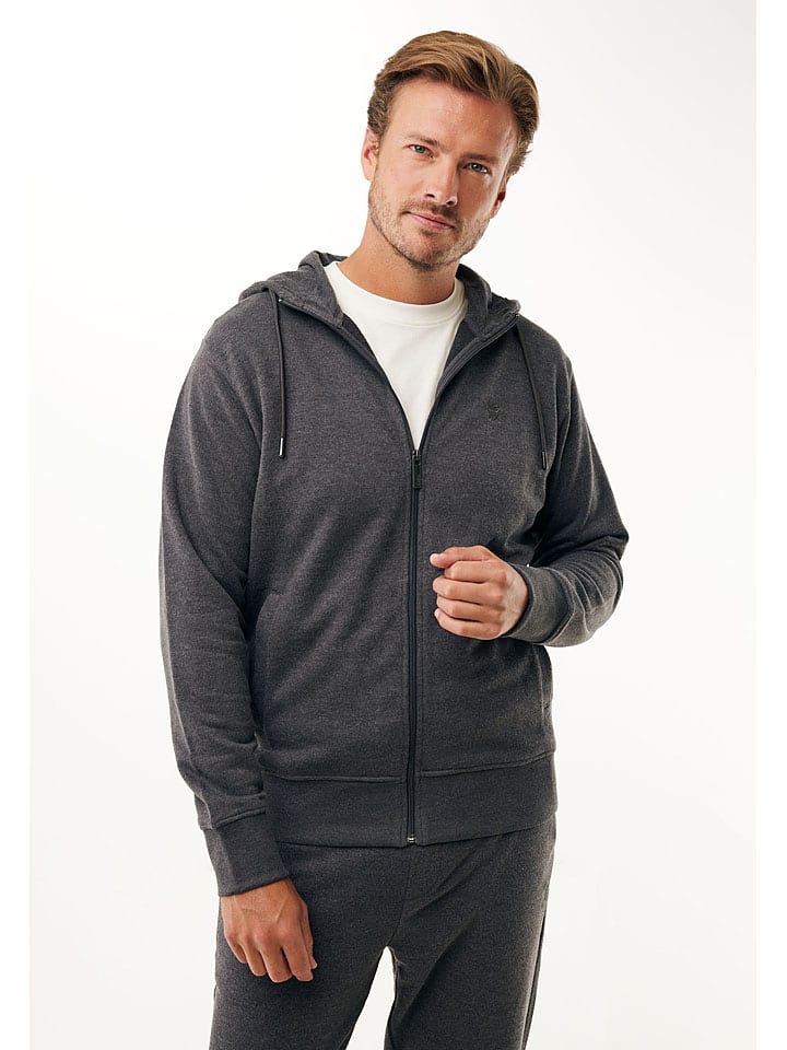 Sweatjacke in Anthrazit