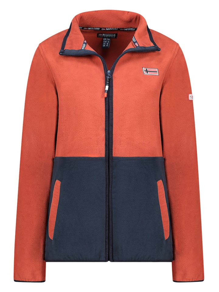 Fleecejacke "Touki" in Dunkelblau/ Orange