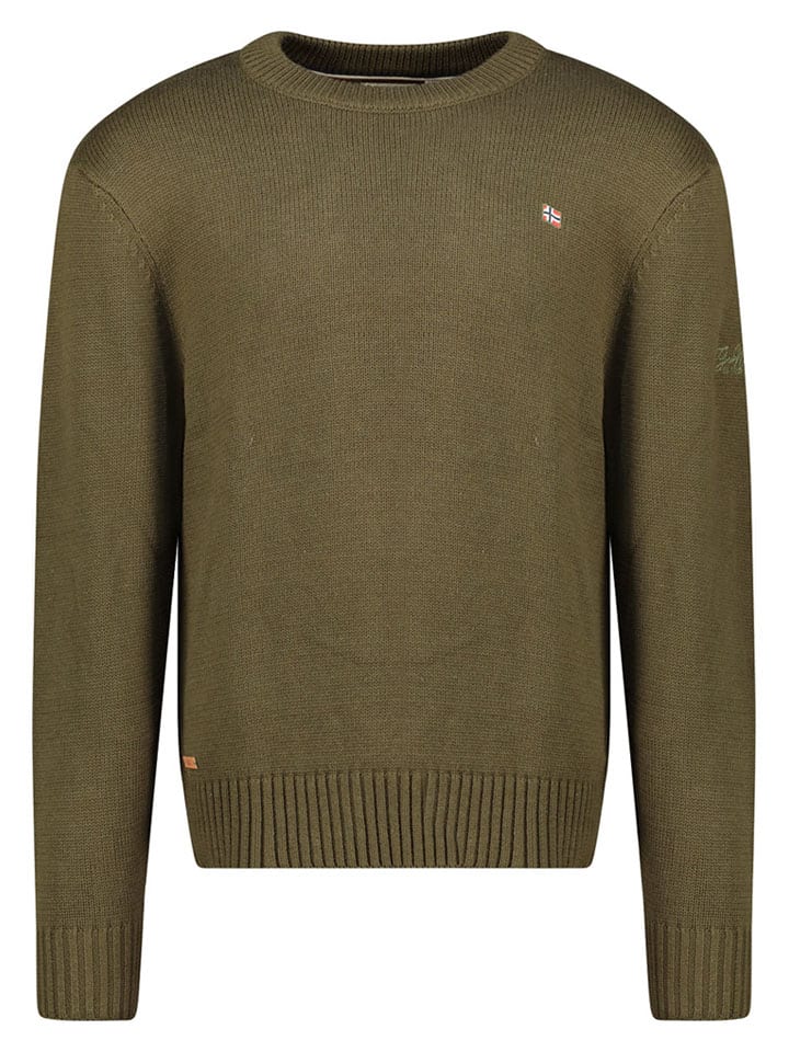Sweter "Flinder" w kolorze khaki