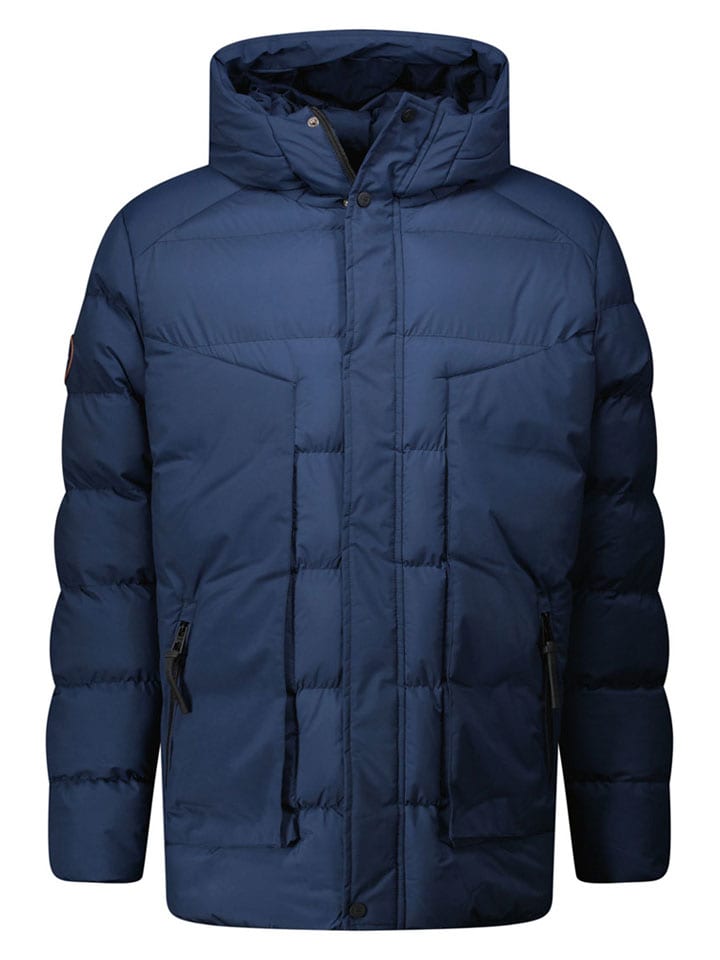 Winterjas "Blossom" blauw