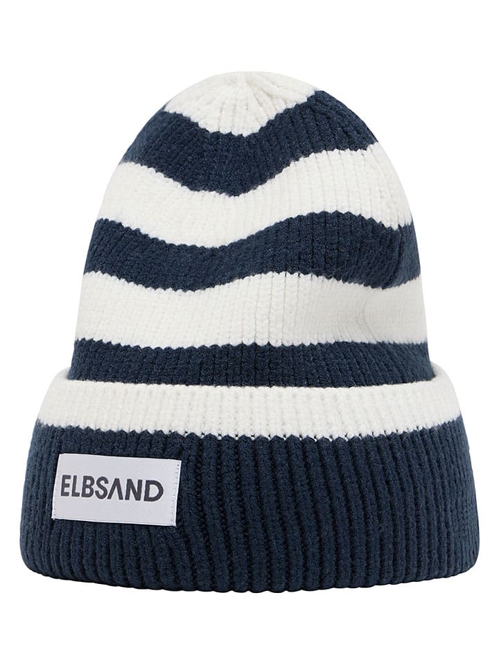 Beanie "Norid" in Dunkelblau/ Weiß