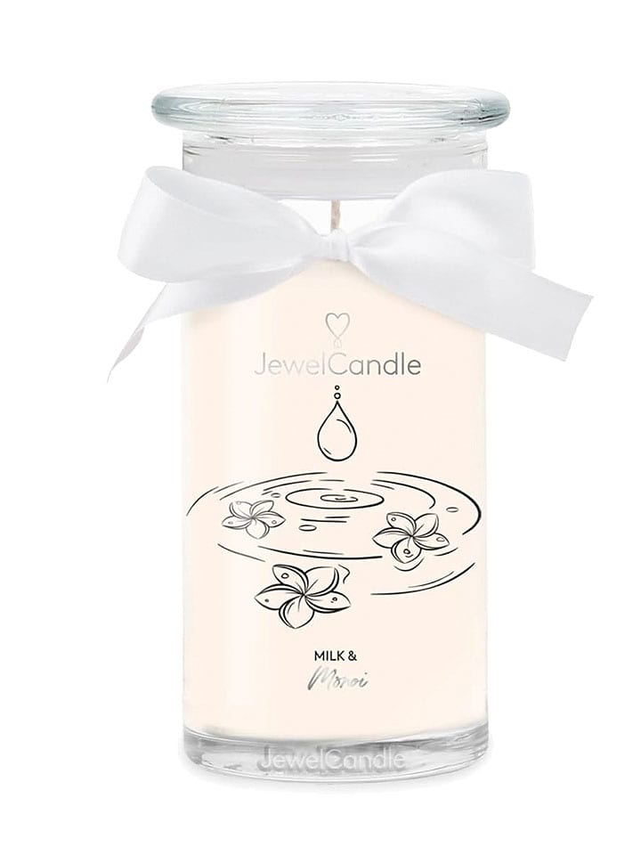 Duftkerze mit Ring "Milk & Monoi" - 400 g