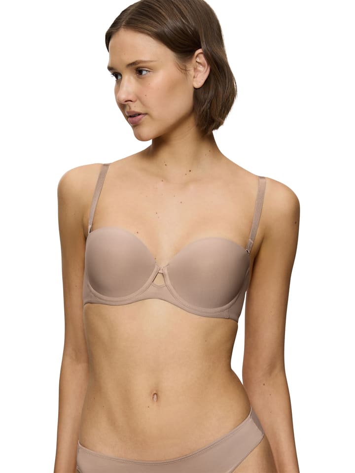 Voorgevormde beha beige