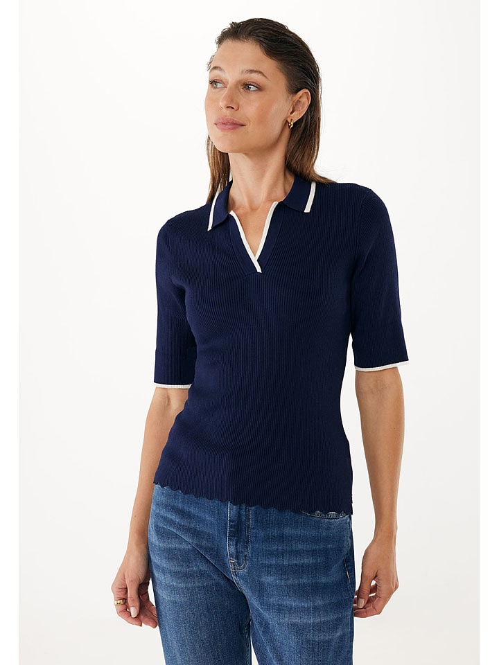 Poloshirt ''Ivy'' donkerblauw