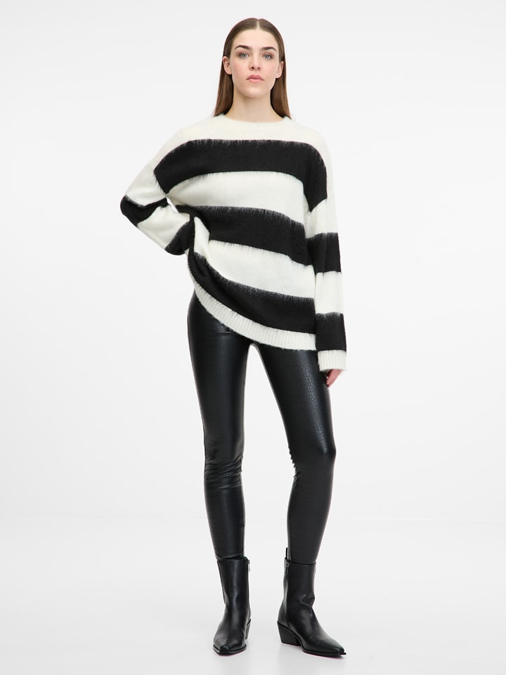 Kunstlederleggings in Schwarz