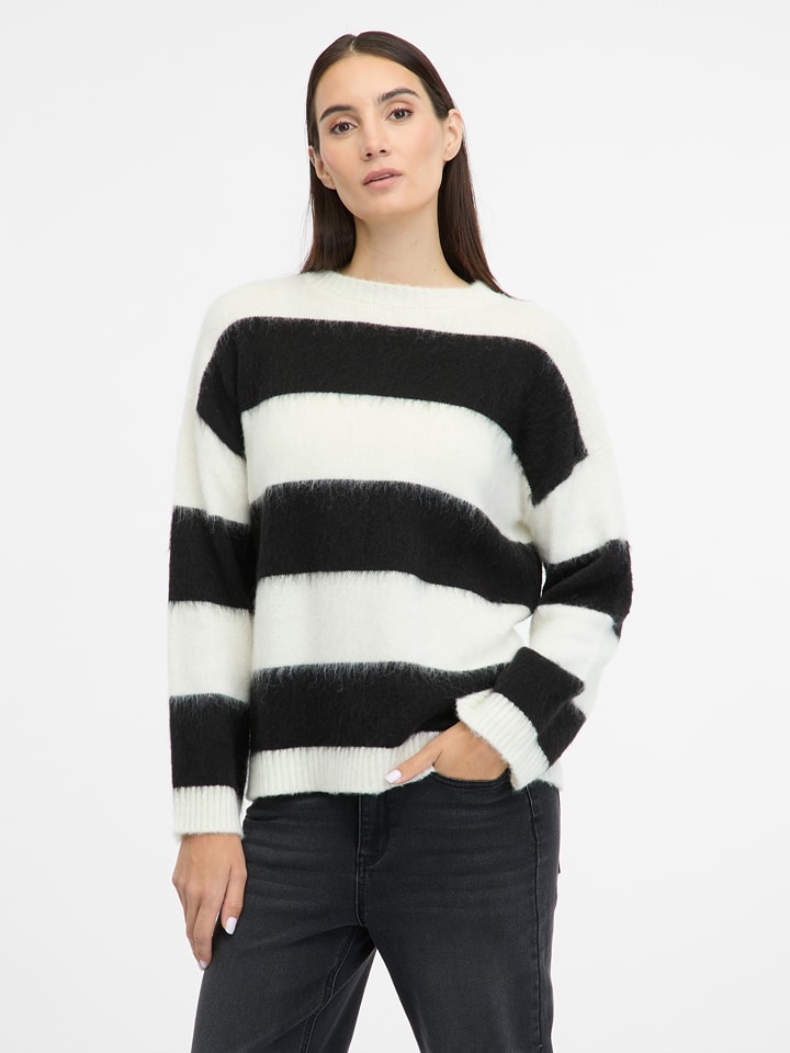 Pullover in Schwarz/ Weiß