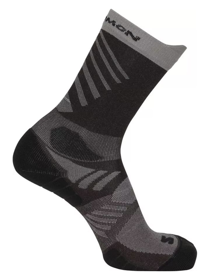 Sportsocken "Aero Crew" in Schwarz/ Grau