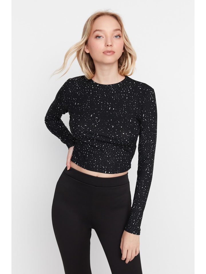 Longsleeve in Schwarz