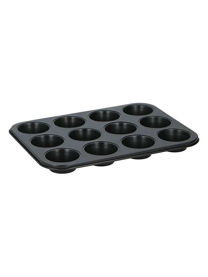 Forma w kolorze czarnym do muffinek - 26,5 x 35 cm