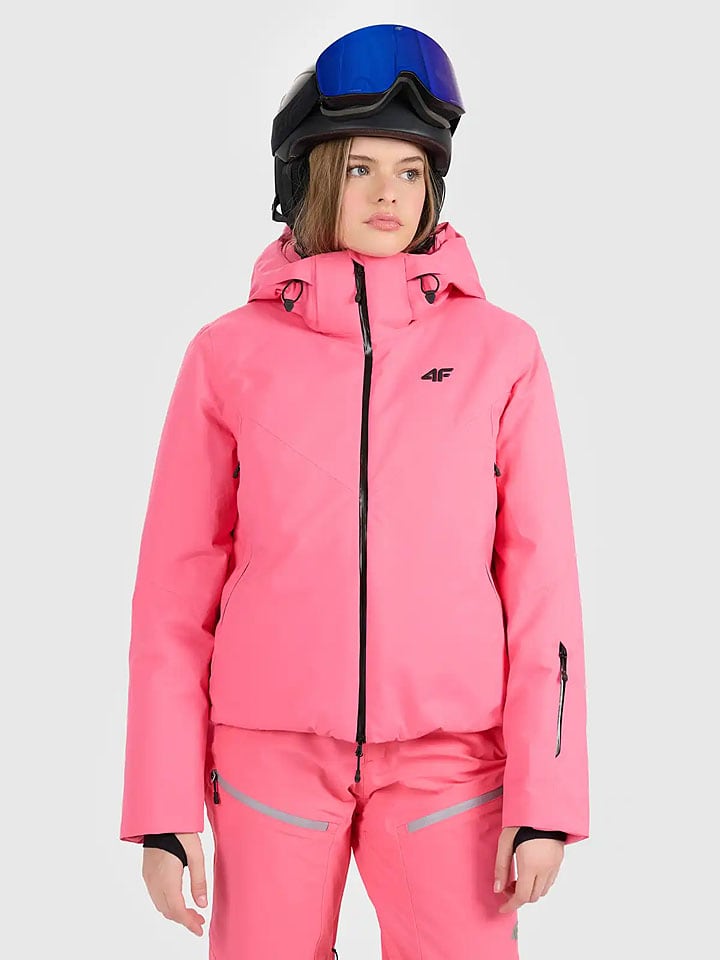 Kurtka narciarska w kolorze jasnoróżowym