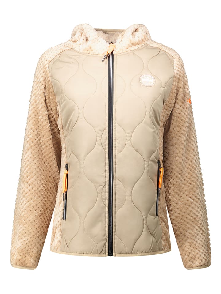 Fleece vest "Torsadeak" beige