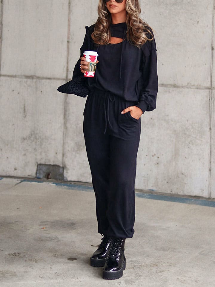 2-delige outfit zwart