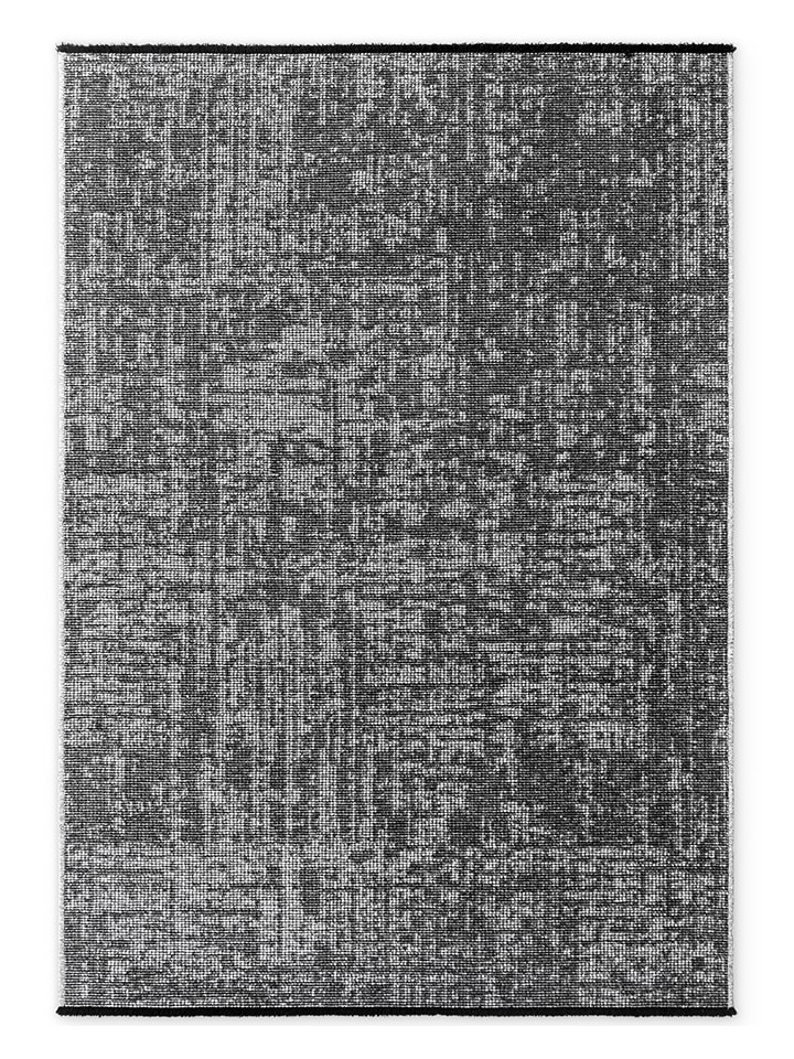 Kurzflor-Teppich in Grau