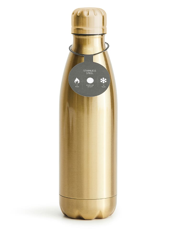 Edelstahl-Trinkflasche ''Olle'' in Gold - 500 ml