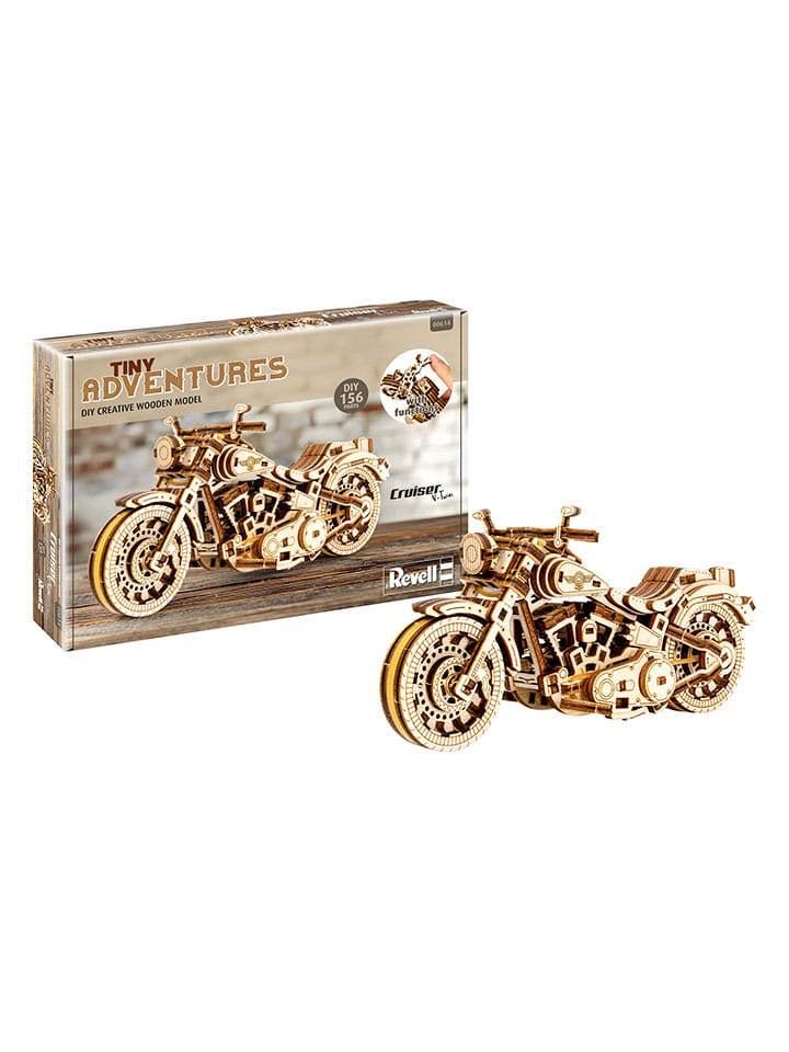 168-częściowe puzzle 3D "Tiny Adventures - Cruiser V-Twin" - 12+