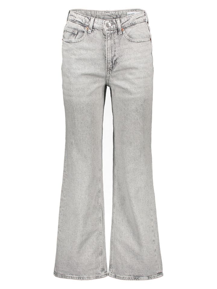 Spijkerbroek - wide Leg fit - grijs