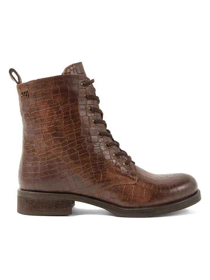 Leder-Boots in Hellbraun
