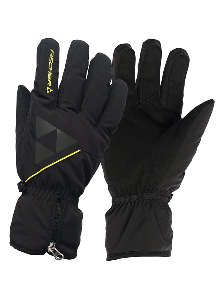 Ski-/ Snowboardfingerhandschuhe in Schwarz