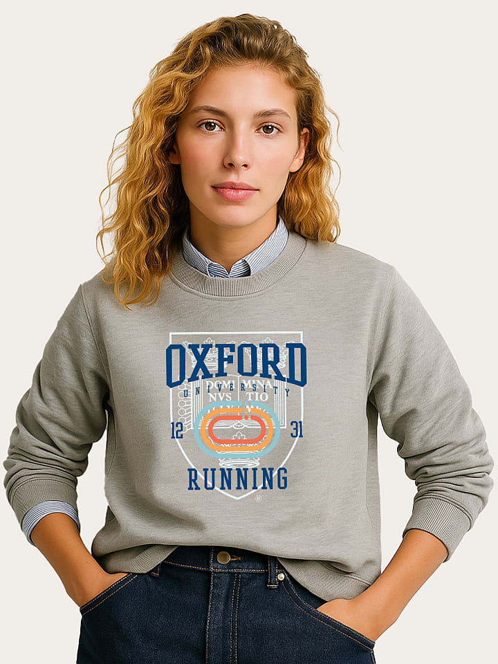 Sweatshirt "Oxford Universite Running" grijs