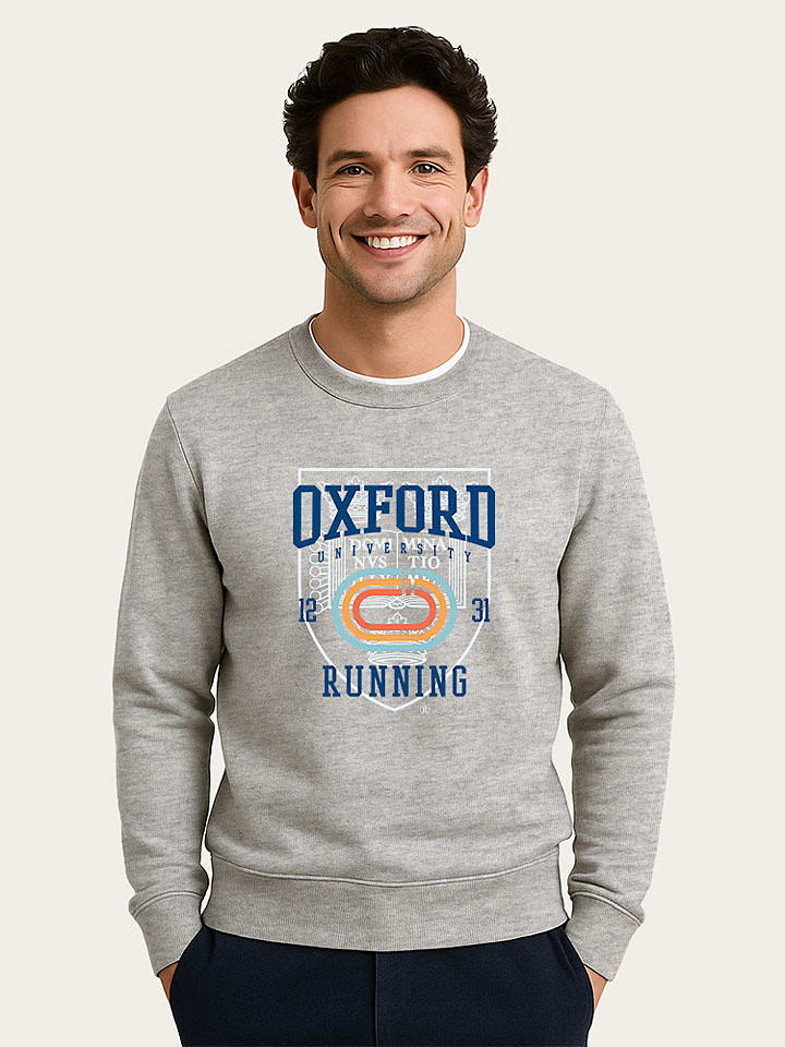 Sweatshirt "Oxford Universite Running" grijs