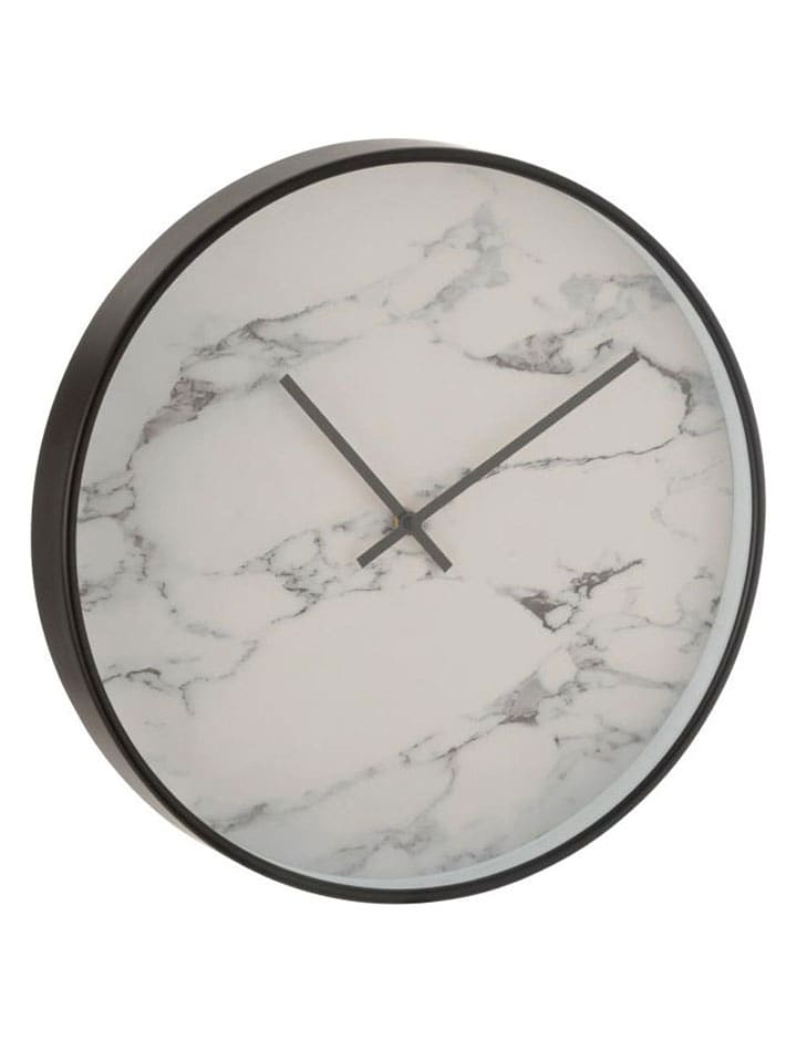 Wanduhr in Weiß/ Schwarz - Ø 40 cm