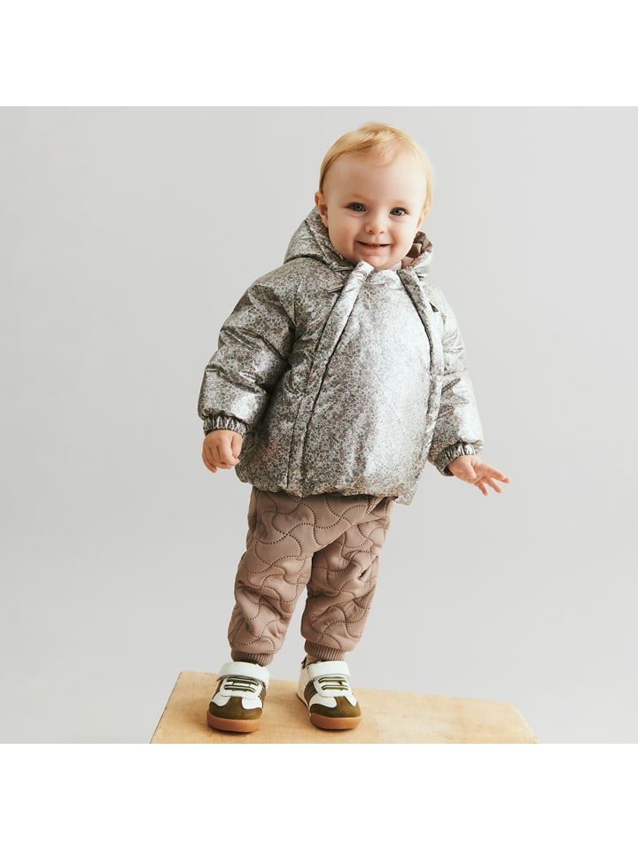 Steppjacke in Silber
