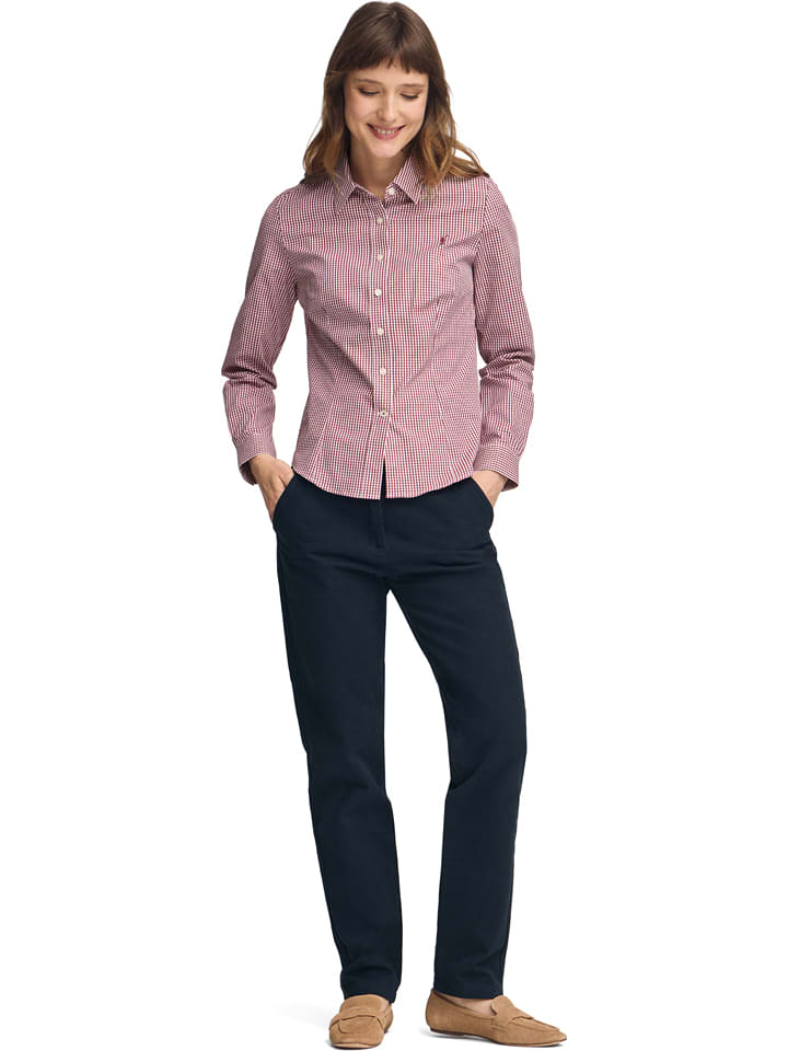 Koszula - Slim fit - w kolorze czerwono-białym