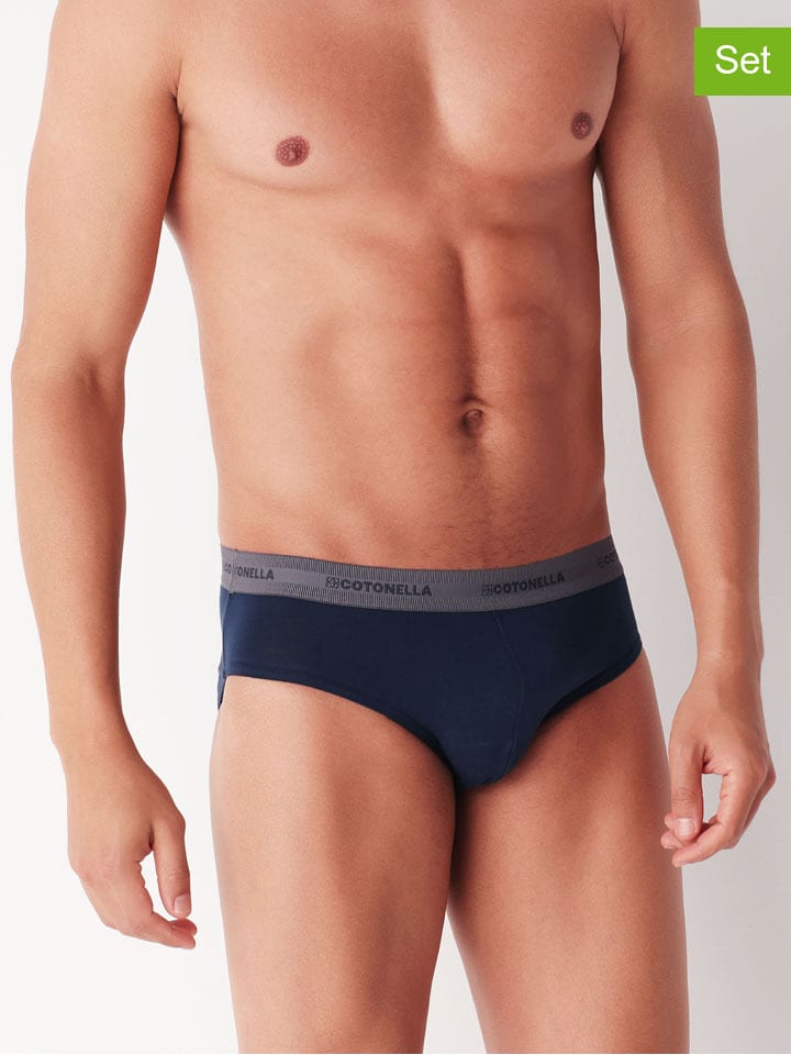 2-delige set: slips donkerblauw