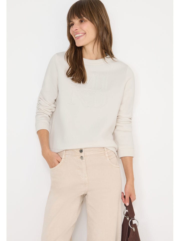 Sweatshirt in Creme