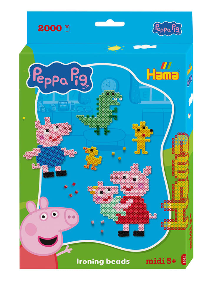 2.000tlg. Bügelperlen-Set "Peppa Wutz und Schwester" - ab 5 Jahren