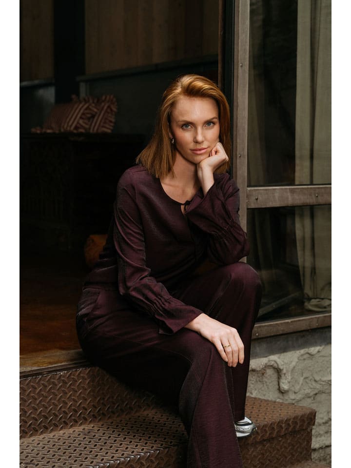 Bluse "Melina" in Bordeaux