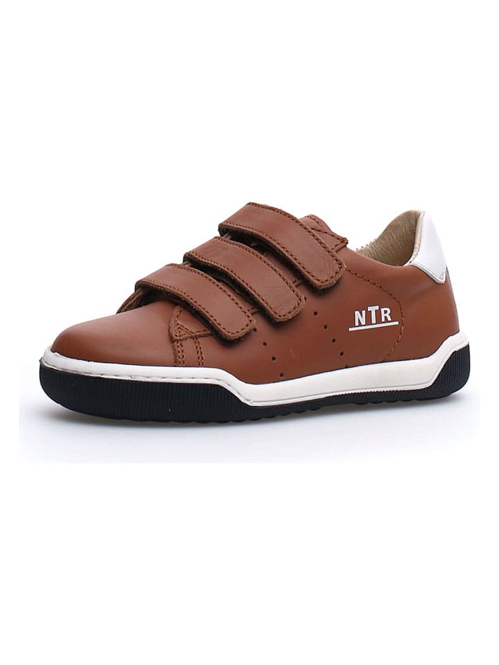 Leder-Sneakers "Cliff" in Hellbraun