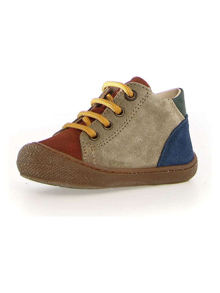 Leder-Sneakers "Romy" in Khaki