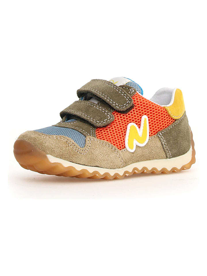 Leder-Sneakers "Sammy" in Khaki