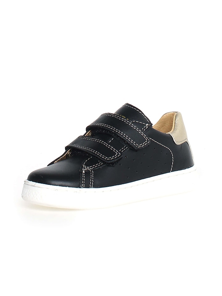 Leder-Sneakers "Hasselt" in Schwarz