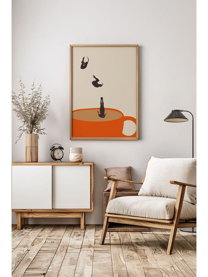 Gerahmter Kunstdruck - (L)48 x (B)33 cm