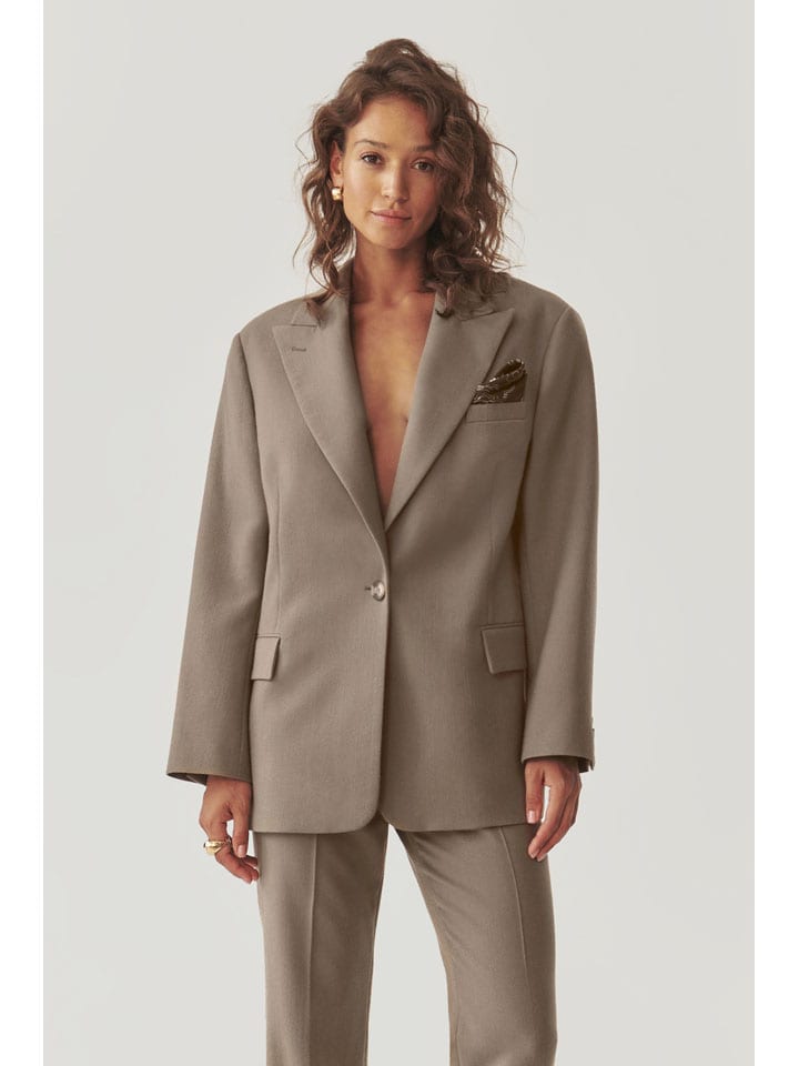 Wollen blazer donkerblauw