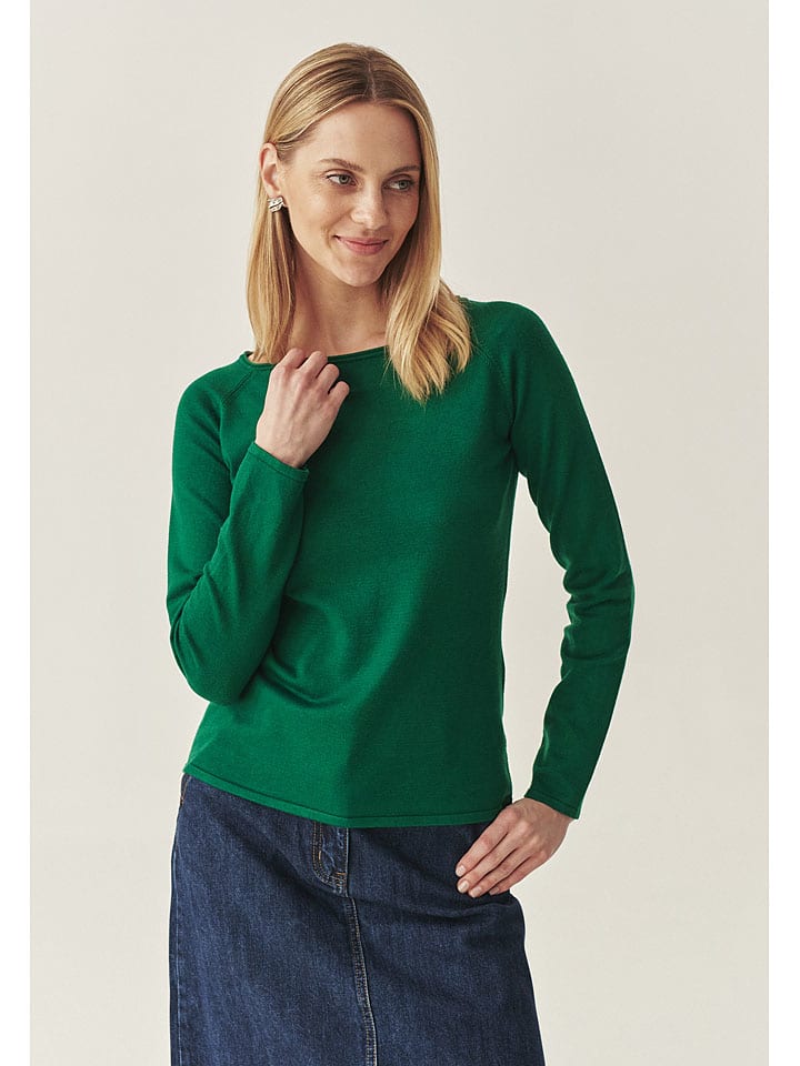 Sweter "Brooke" w kolorze zielonym