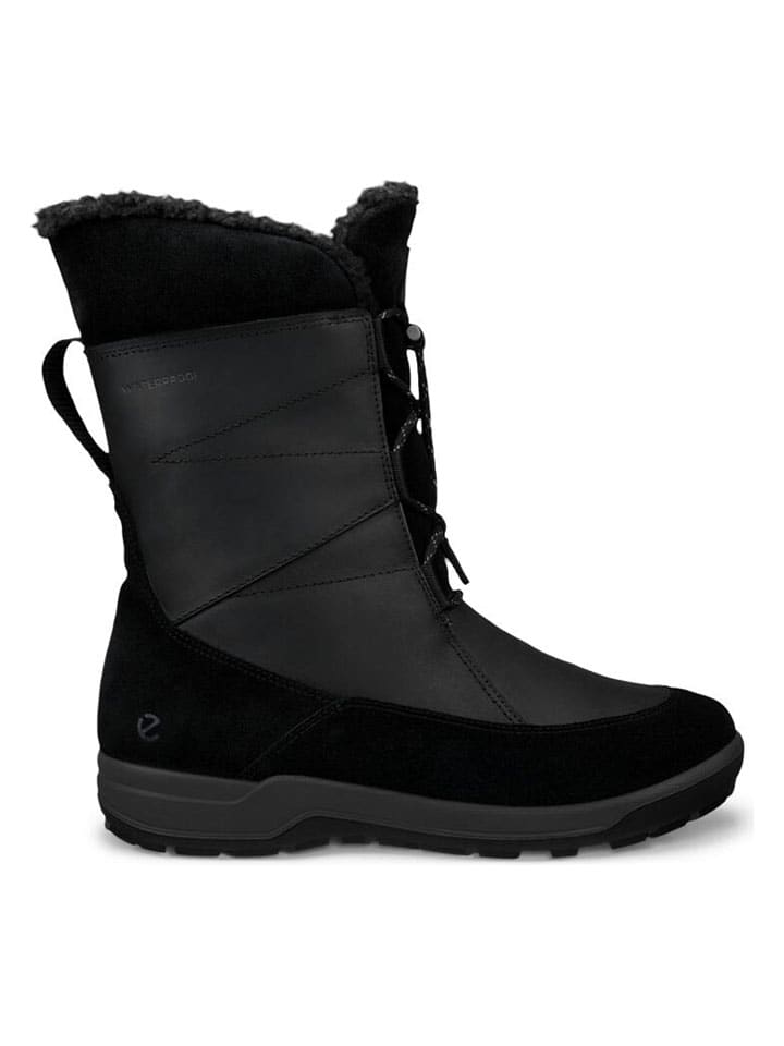Leren winterlaarzen "Trace Lite" zwart