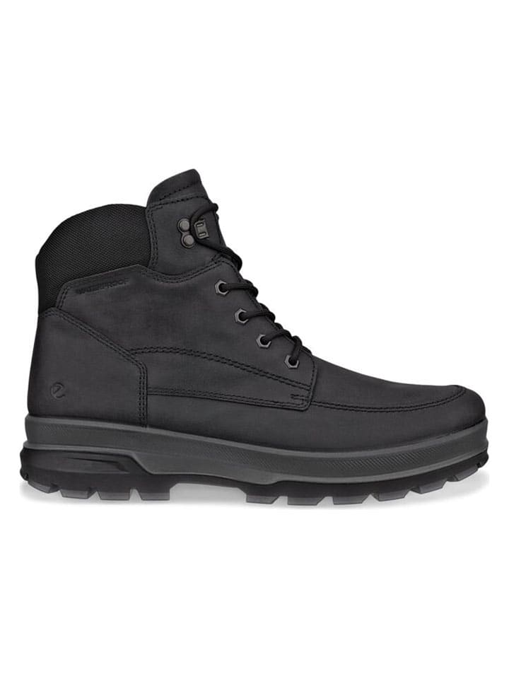Leren boots "Rugged Track" zwart