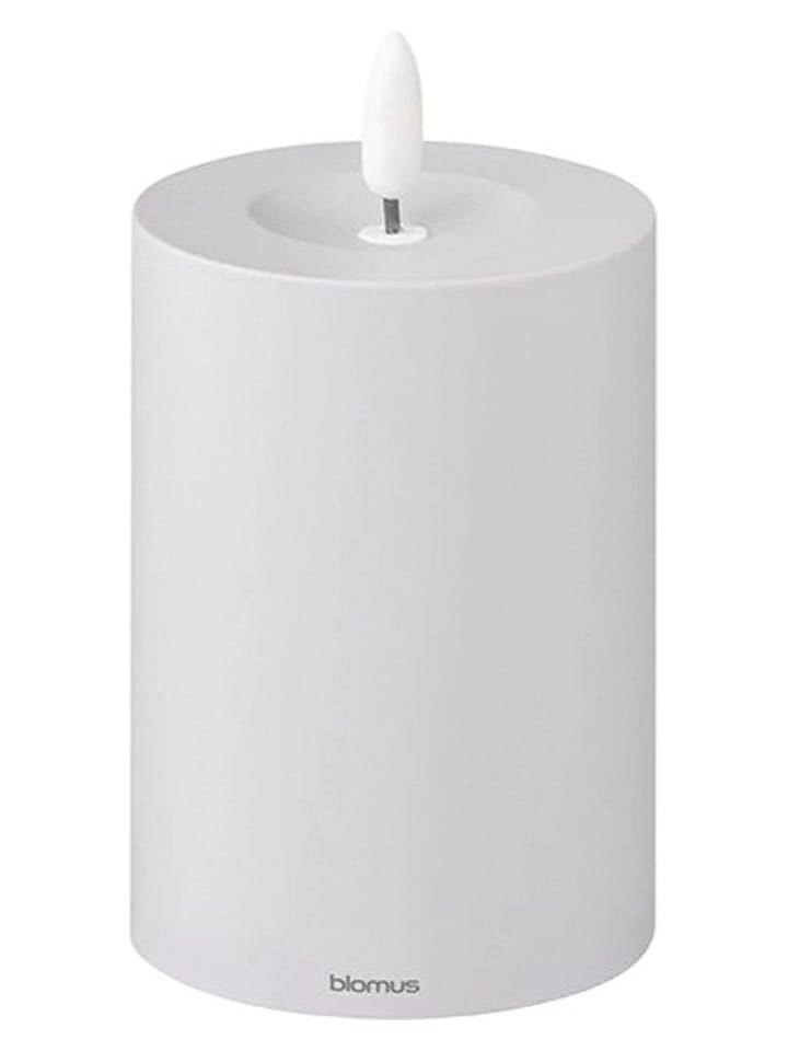 Świeca LED "Noca" w kolorze jasnoszarym - wys. 12 cm