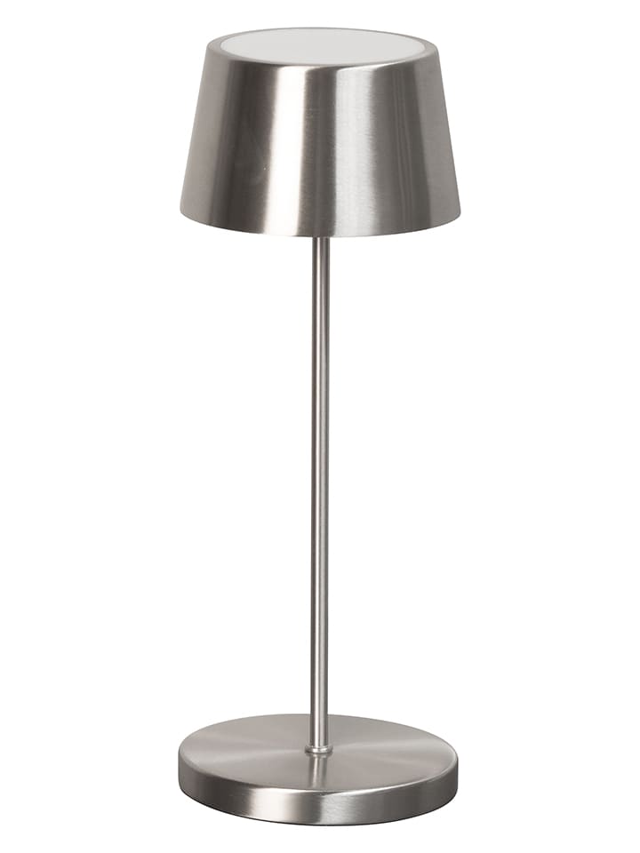 LED-Tischleuchte "Asena" in Silber - (H)30 x Ø 11 cm