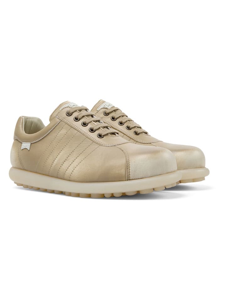 Skórzane sneakersy "Pelotas Ariel" w kolorze beżowym