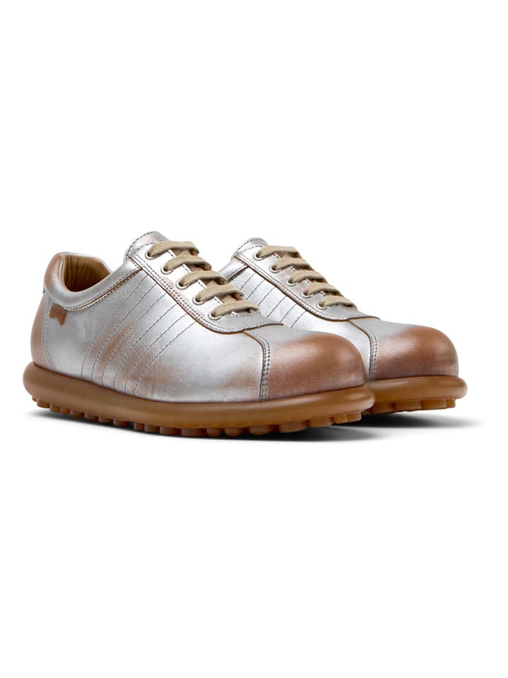 Leder-Sneakers "Pelotas Ariel" in Silber