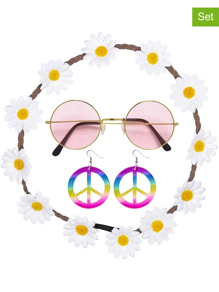3tlg. Accessories-Set in Bunt