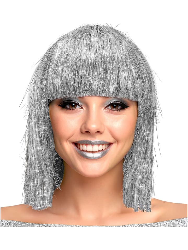 Perücke "Glitzy" in Silber
