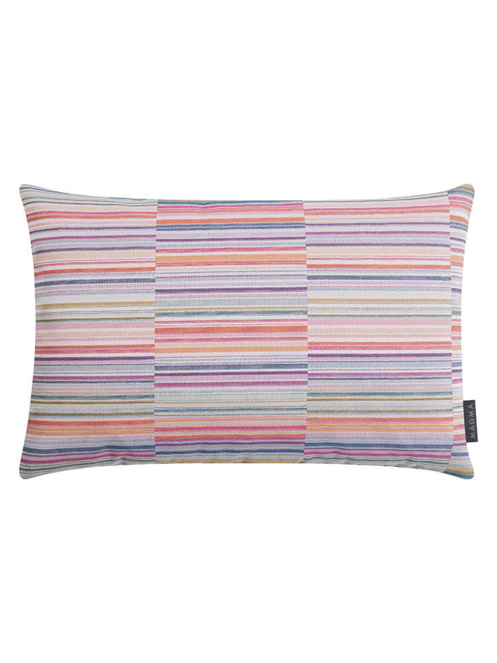 Kussenhoes "Snap" lichtroze/meerkleurig - (L)40 x (B)60 cm