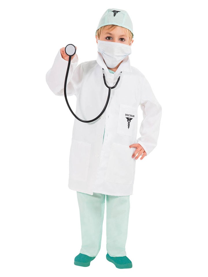6-częściowy kostium "Doctor" w kolorze białym