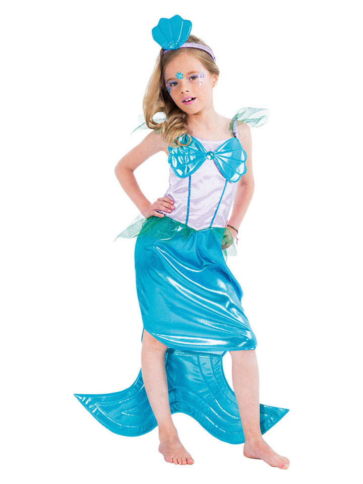 2-częściowy kostium "Mermaid" w kolorze niebieskim